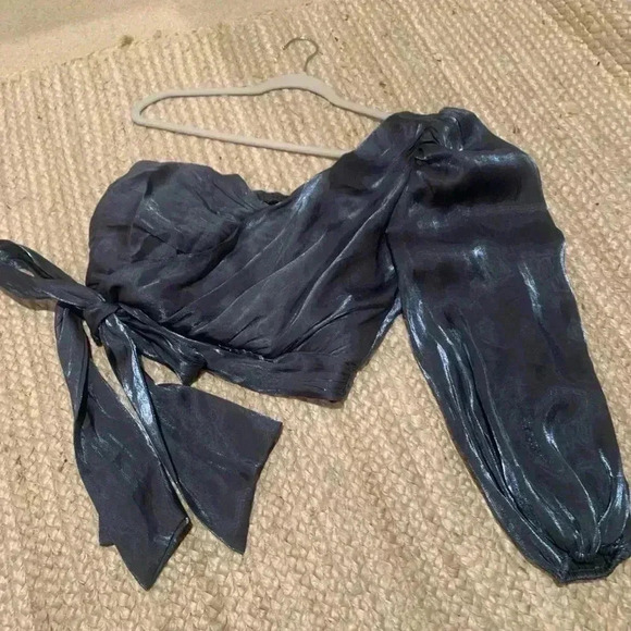 Do+Be satin one shoulder top - Picture 1 of 5